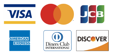 VISA/MASTER CARD/JCB/AMERICAN EXPRESS/Diners Club INTERNATIONAL/DISCOVER